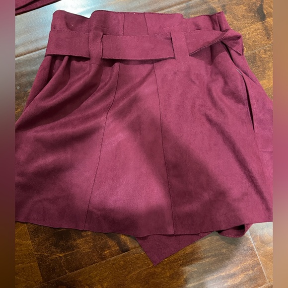 Blue Blush Faux Suede skirt set - Picture 9 of 10